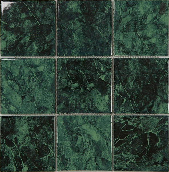 P97M12 Stone-Look Mesh-Mounted Ceramic Mosaic Tile