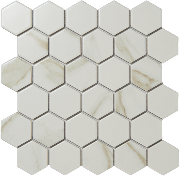 P5902AB Hexgonal Modern Decorative Porcelain Mosaic Tile for Bathroom & Kitchen