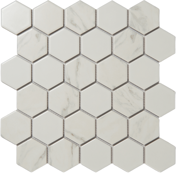 P5905AB Hexgonal Modern Decorative Porcelain Mosaic Tile for Bathroom & Kitchen