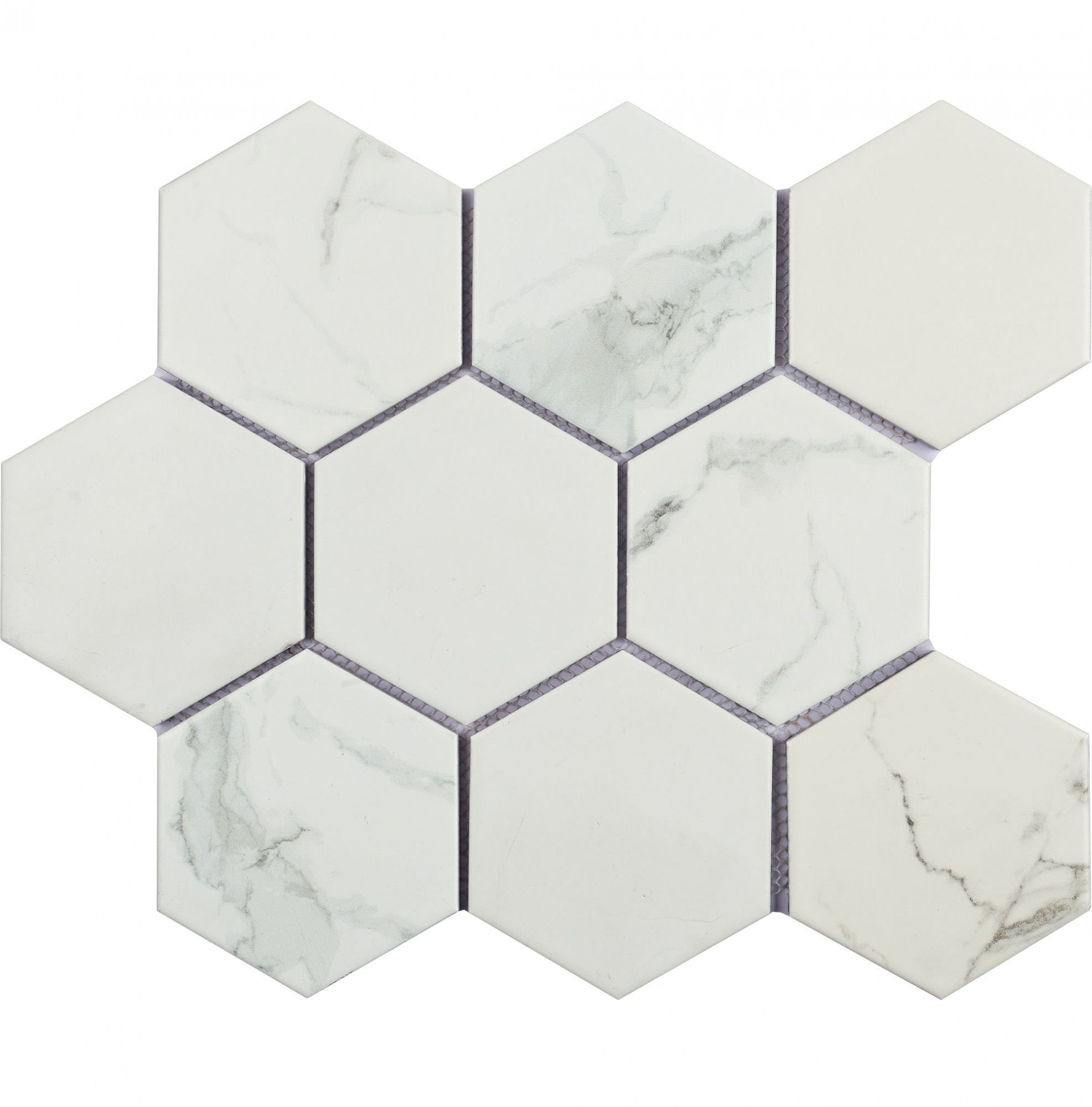PCDL-01 Hexgonal Modern Decorative Porcelain Mosaic Tile for Bathroom & Kitchen