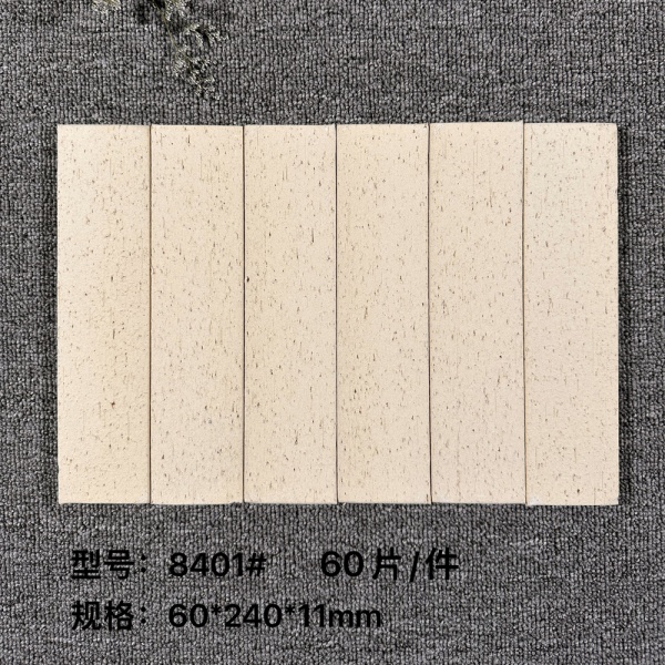 8401# Off-white Freeze Proof Anti-corrosion Terracotta Split Brick