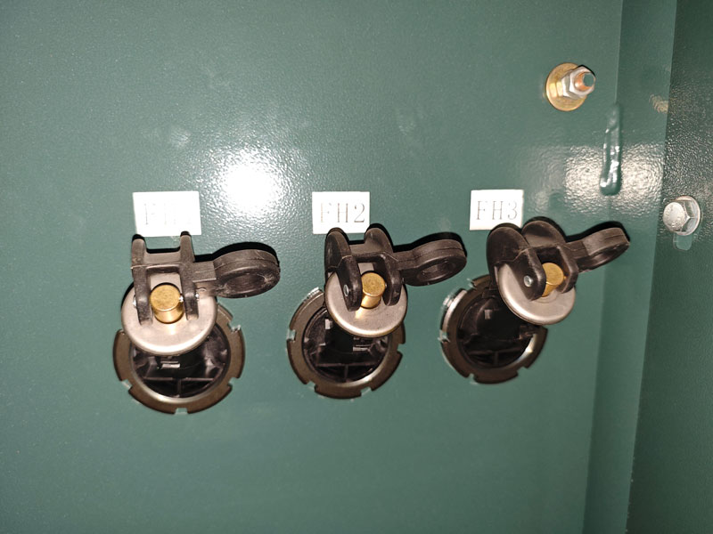 low voltage room of the transformer