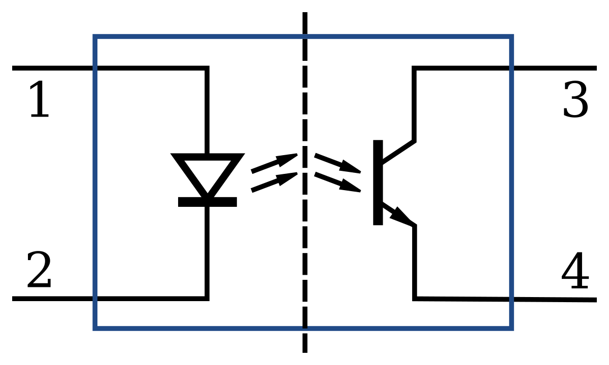 Optical isolation circuit diagram