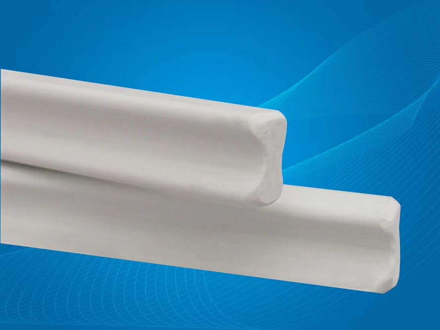 Pultruded glass insulation spacers, lead-in strips, ventilating strips