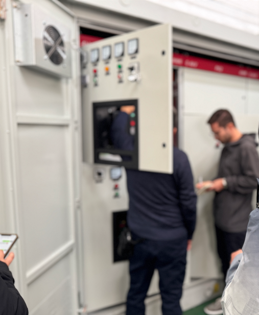 South American customer mission to see the quality of electrical cabinets