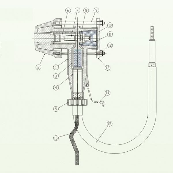 Flexible Power Cable Connector For Voltage Systems