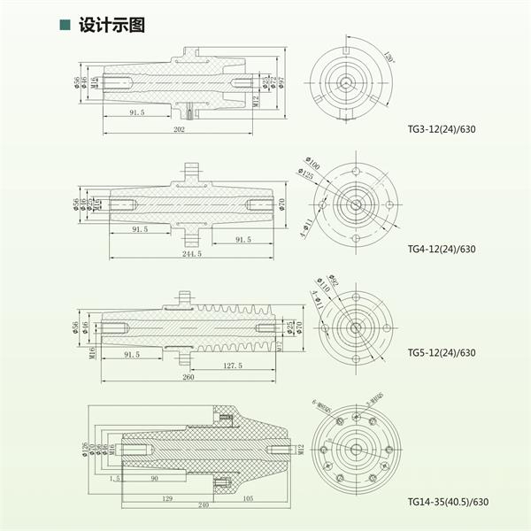 Type C Equipment Bushing For Electrical Connections