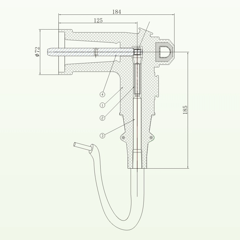 AZD-15/200 Medium Voltage Grounding Elbow Connector