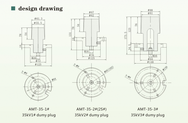 AMT-35(40.5) 35kV Inner Cone Dummy Plug