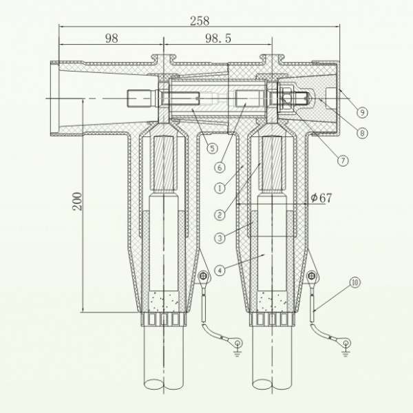 AHT3-15 T Type Rear Connector