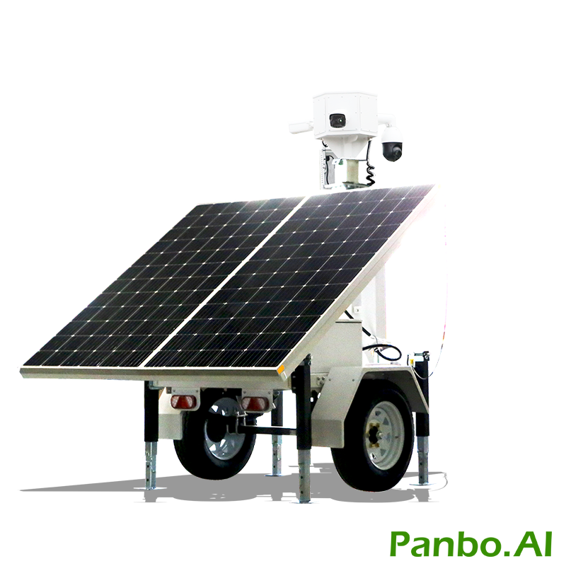 Mobile surveillance trailer