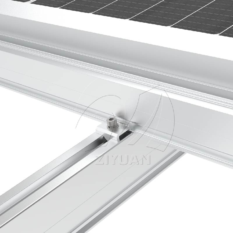 Aluminum Solar Ground Mount with Concrete Base