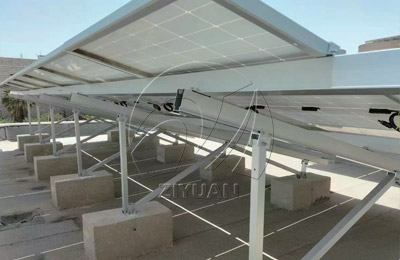 Sample images of Aluminum Solar Ground Mount with Concrete Base