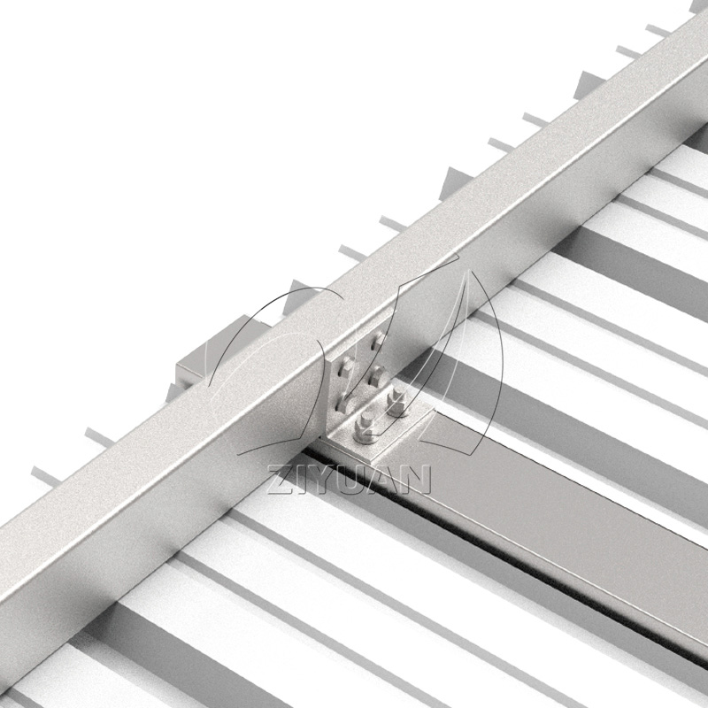 Connections in Carbon Steel Solar Carport Mounting 