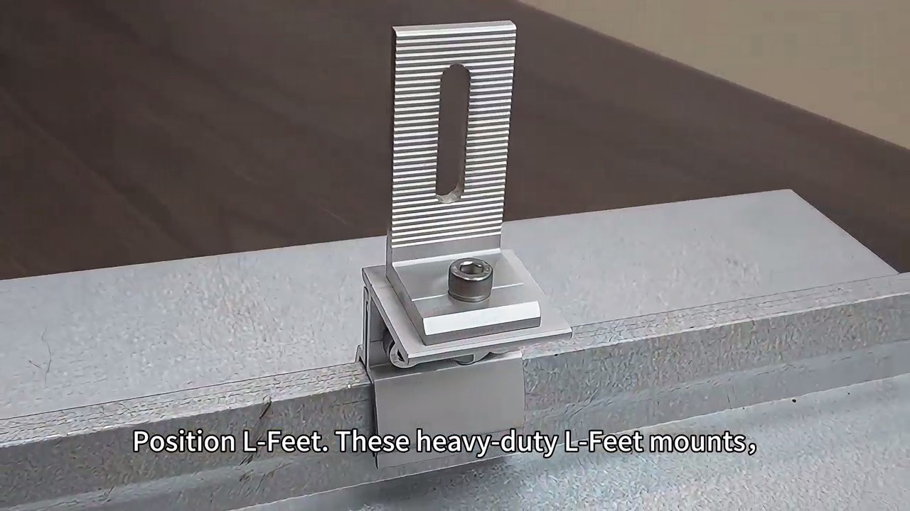 Positioning heavy-duty L-Feet for optimal airflow and height clearance to support bifacial gain of 5-25%