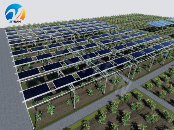 Agricultural solar mounting structures 01