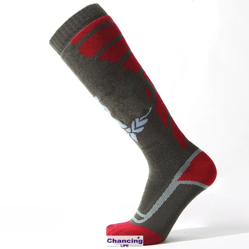 Hot Sale Breathable Soft Comfortable Custom Winter Cold Weather Warm Thick Outdoor Merino Wool Ski Socks