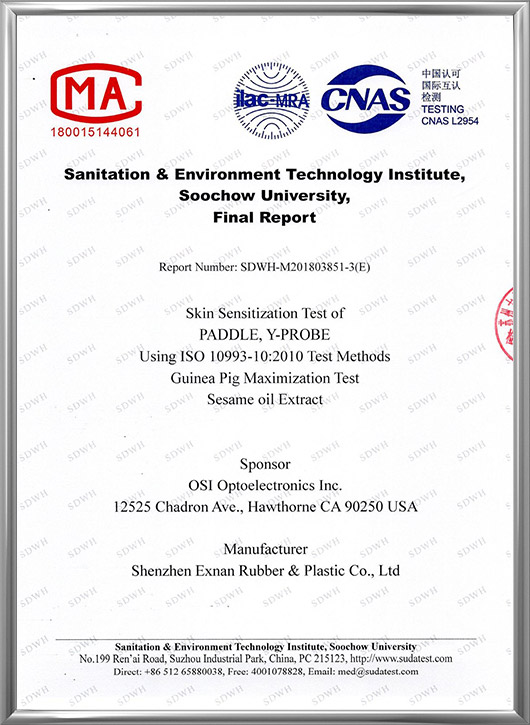 Skin sensitization test in guinea pigs:maximization method with sesame oil extraction