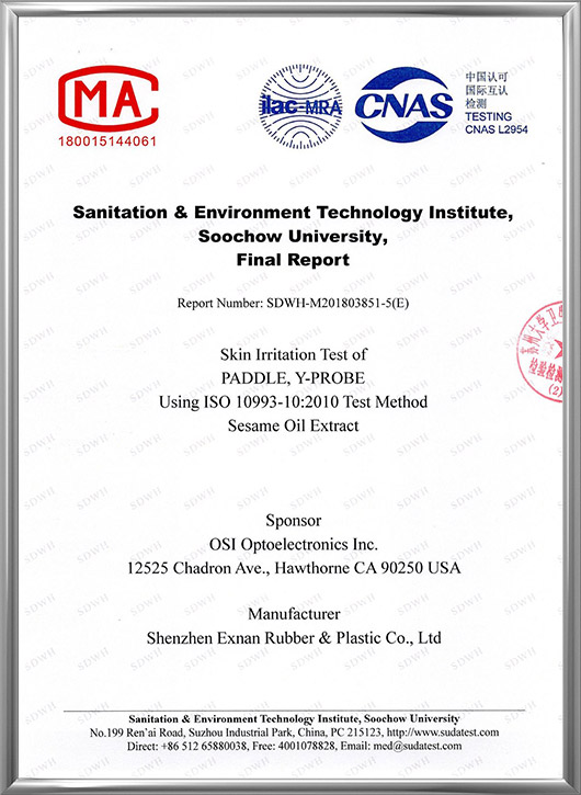 Skin irritation test for sesame oil extraction