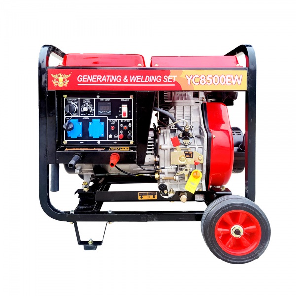 YC8500EW 柴油发电机组(5KW开架,电焊，动力192FE,220V60HZ,160-180A,巴比款)