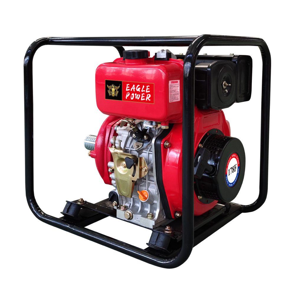 YC50HP-diesel iron cast-high pressure pump-handle start-2 inch