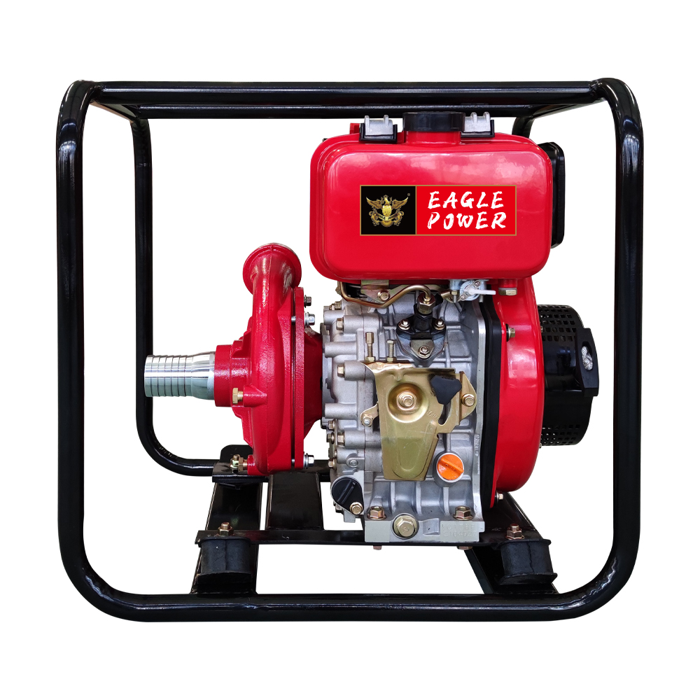 YC50HP-diesel iron cast-high pressure pump-handle start-2 inch