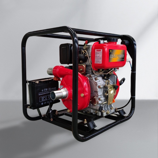 YC50HPE-diesel iron cast-high pressure pump-electric start-2 inch
