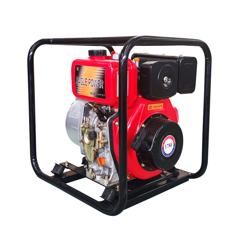 YC80P-diesel water pump-aluminium type-handle start-3 inch