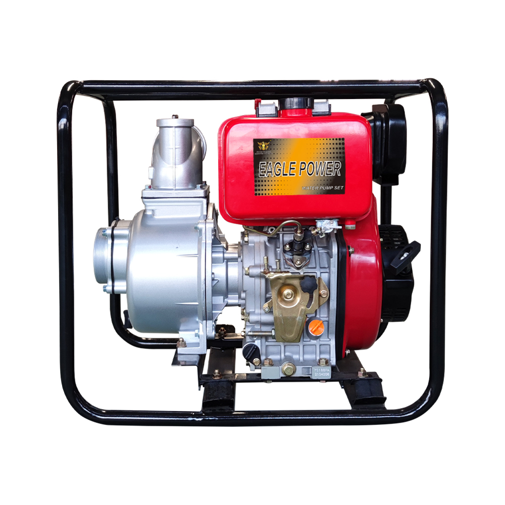 YC100P-diesel water pump-aluminium type-handle start-4 inch