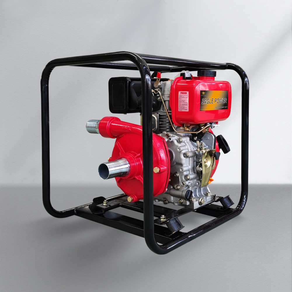 YC50HP-diesel iron cast-high pressure pump-handle start-2 inch