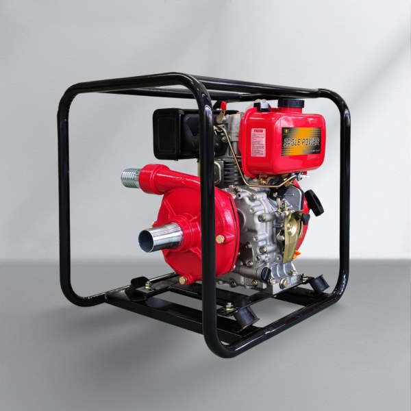 YC50HP-diesel iron cast-high pressure pump-handle start-2 inch