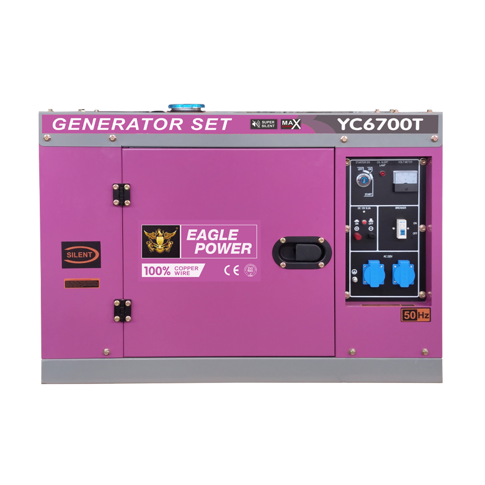 5KW silent type （Electric friend） - air cooled diesel generator set -YC6700T