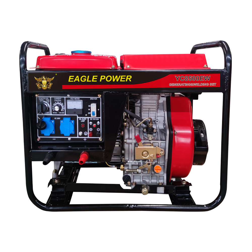 7KW open-frame model - air cooled diesel generator & electric welding machine -YC8500EW