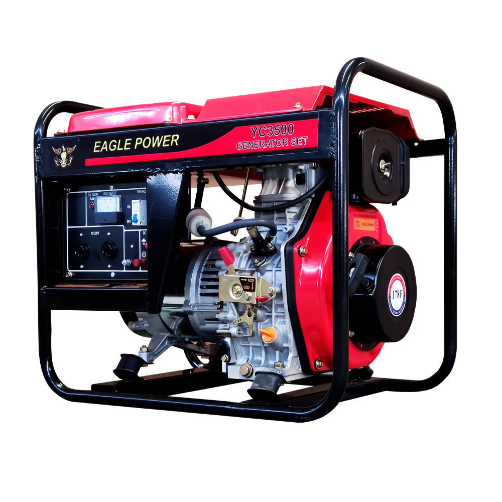 3KW open-frame type-air cooled diesel generator set-YC3500