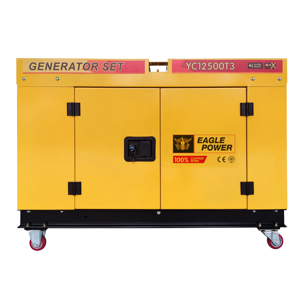 10KW water cooled silent type - diesel generator set -YC12500T3