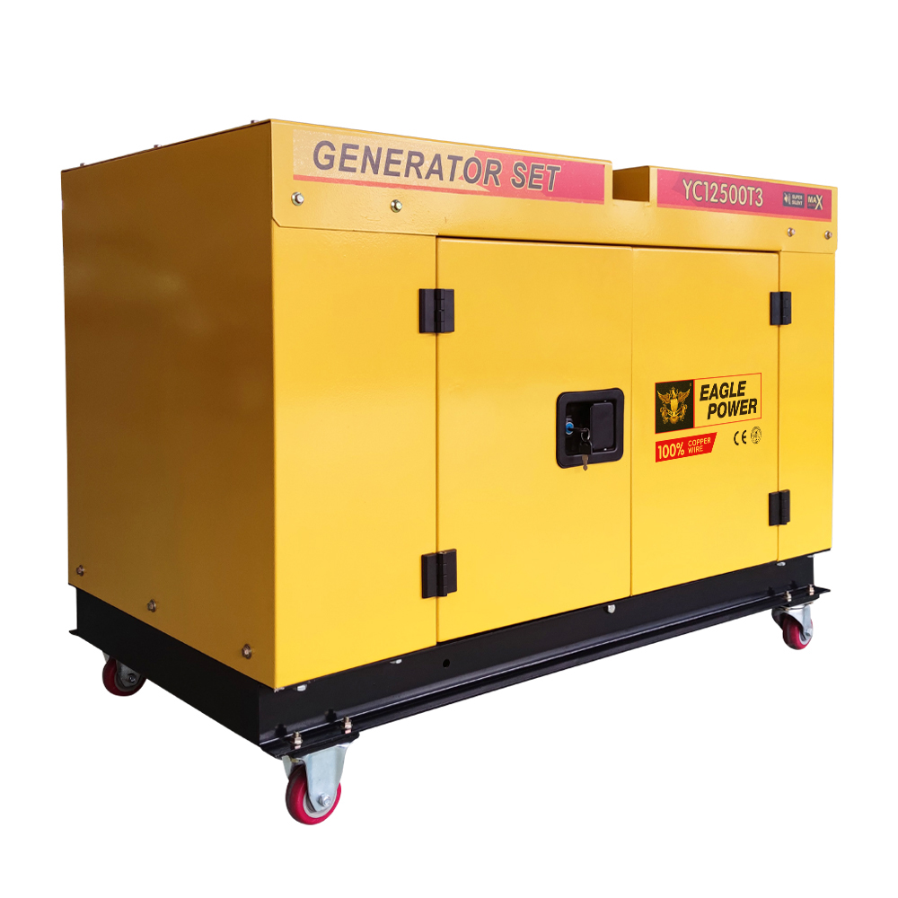 10KW water cooled silent type - diesel generator set -YC12500T3