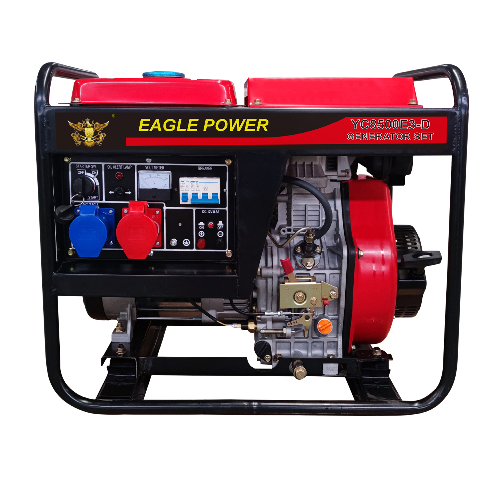 7KW open-frame type-air cooled diesel generator set-YC8500E3-D