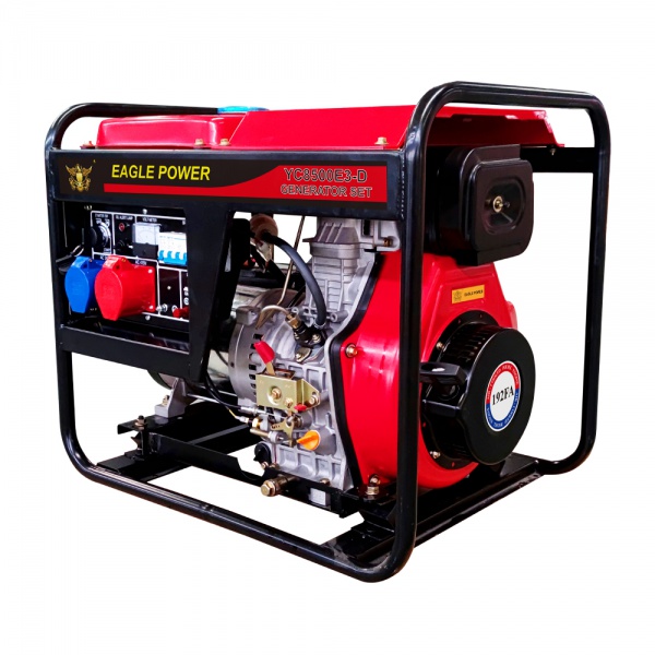 7KW open-frame type-air cooled diesel generator set-YC8500E3-D