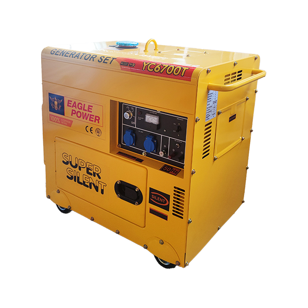 YC6700T-H 5kw Slient type（Normal Heightened model）Air-cooling diesel generator sets 