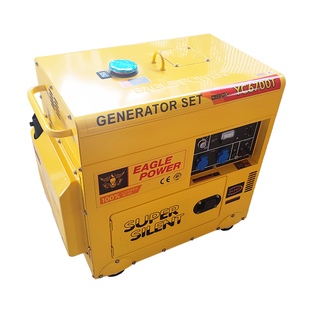 YC6700T-H 5kw Slient type（Normal Heightened model）Air-cooling diesel generator sets 