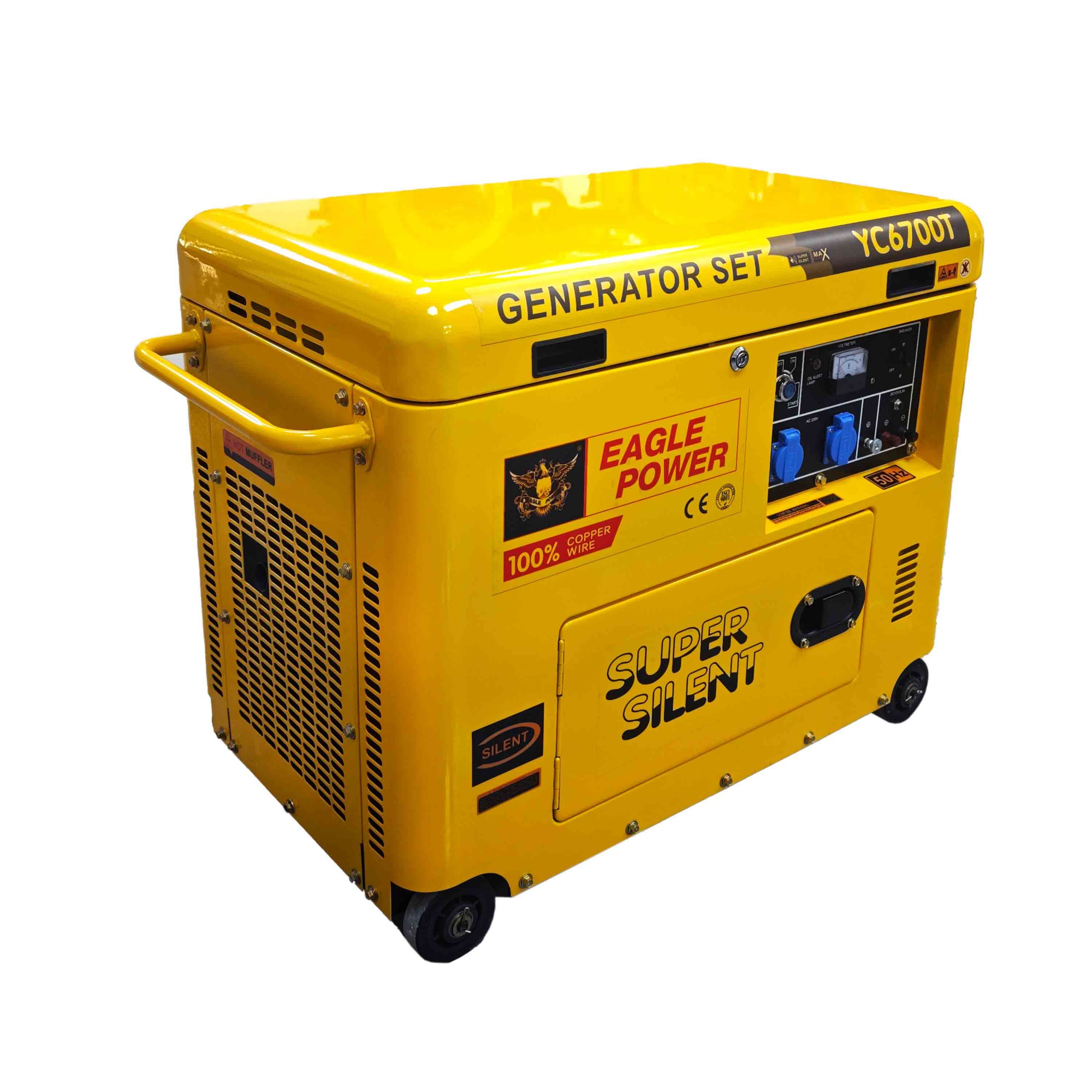 5KW silent diesel generator（fridge type）-air cooled diesel generator set-YC6700T