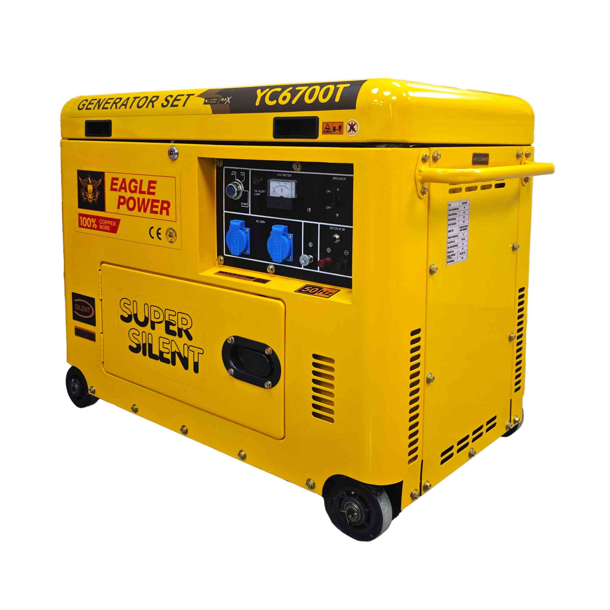 5KW silent diesel generator（fridge type）-air cooled diesel generator set-YC6700T