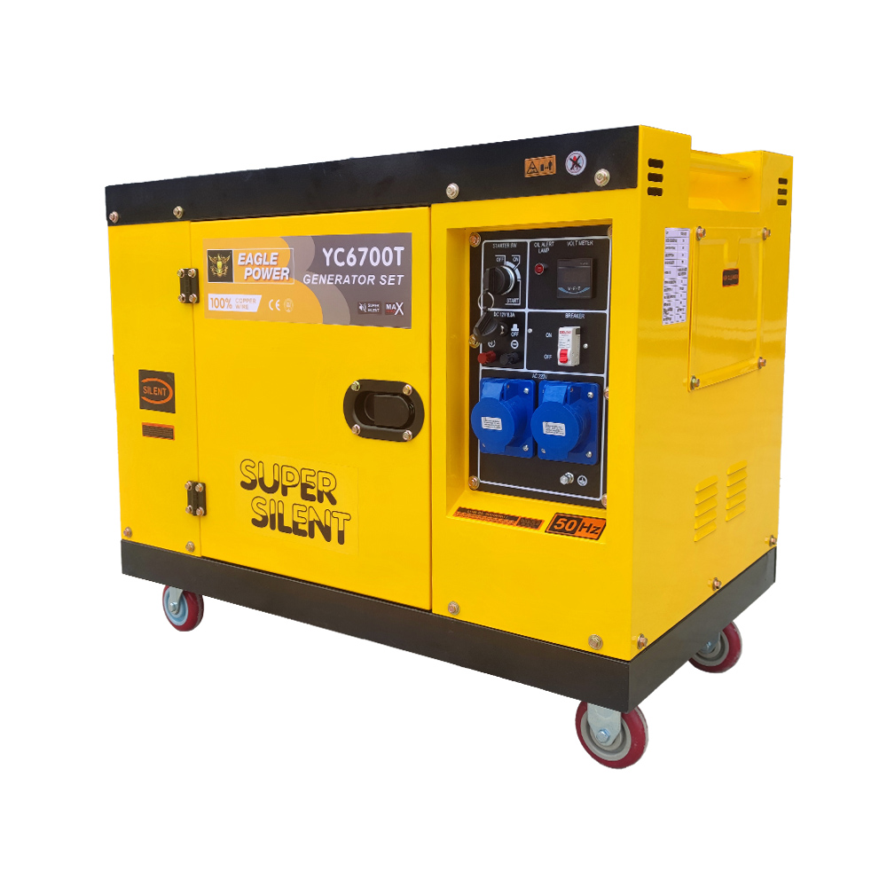 5KW silent type （small freezer clamshell model with remote control） - Air cooled diesel generator set -YC6700T