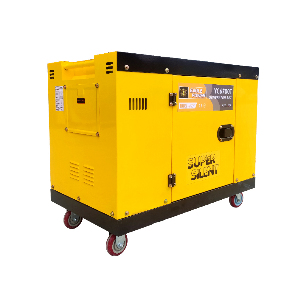5KW silent type （small freezer clamshell model with remote control） - Air cooled diesel generator set -YC6700T