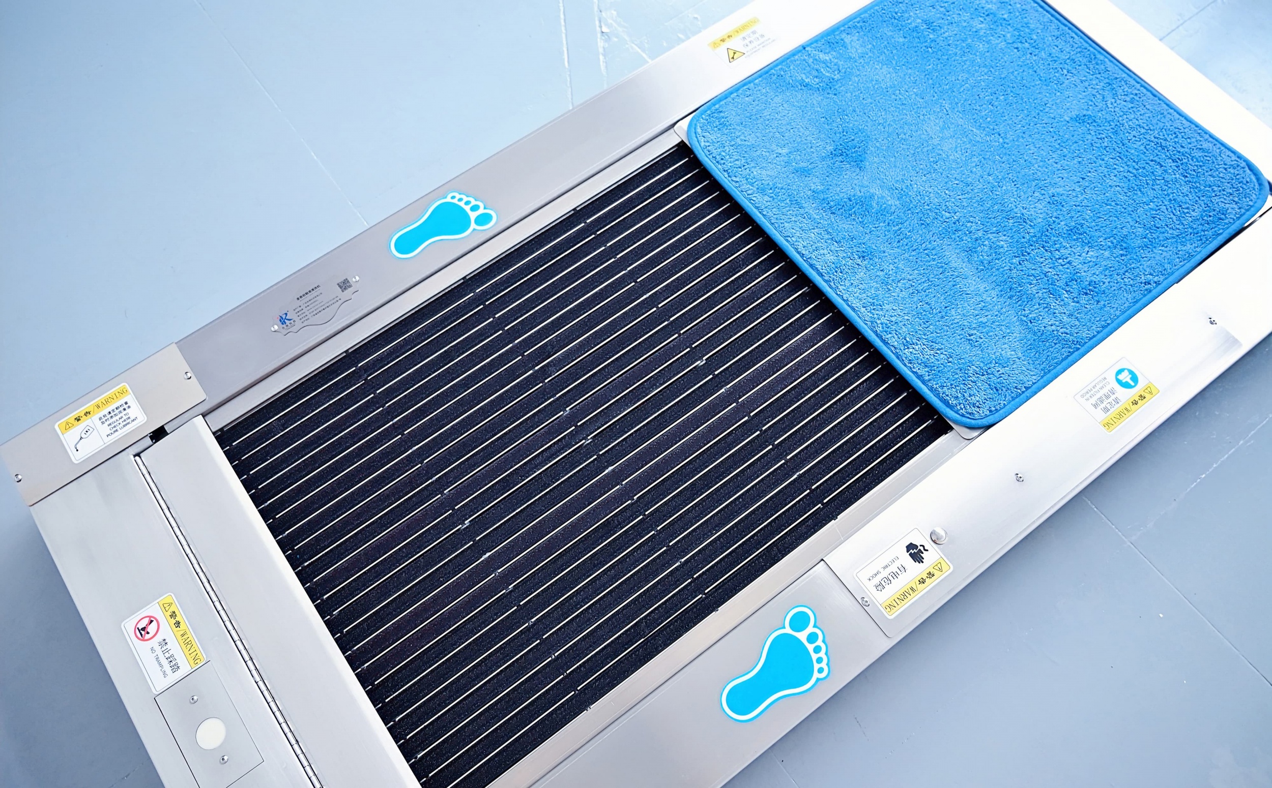 Horrol Technology dust-free wind shower room cleaning machine industrial staircase entrance fully automatic shoe washing machine accessories belt brush controller sole cleaner