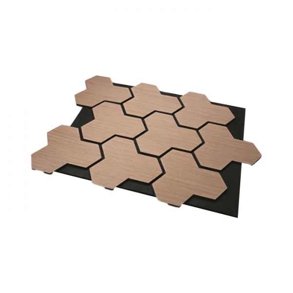 Wood slat acoustic panels