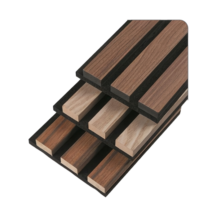 Wood slat acoustic panels