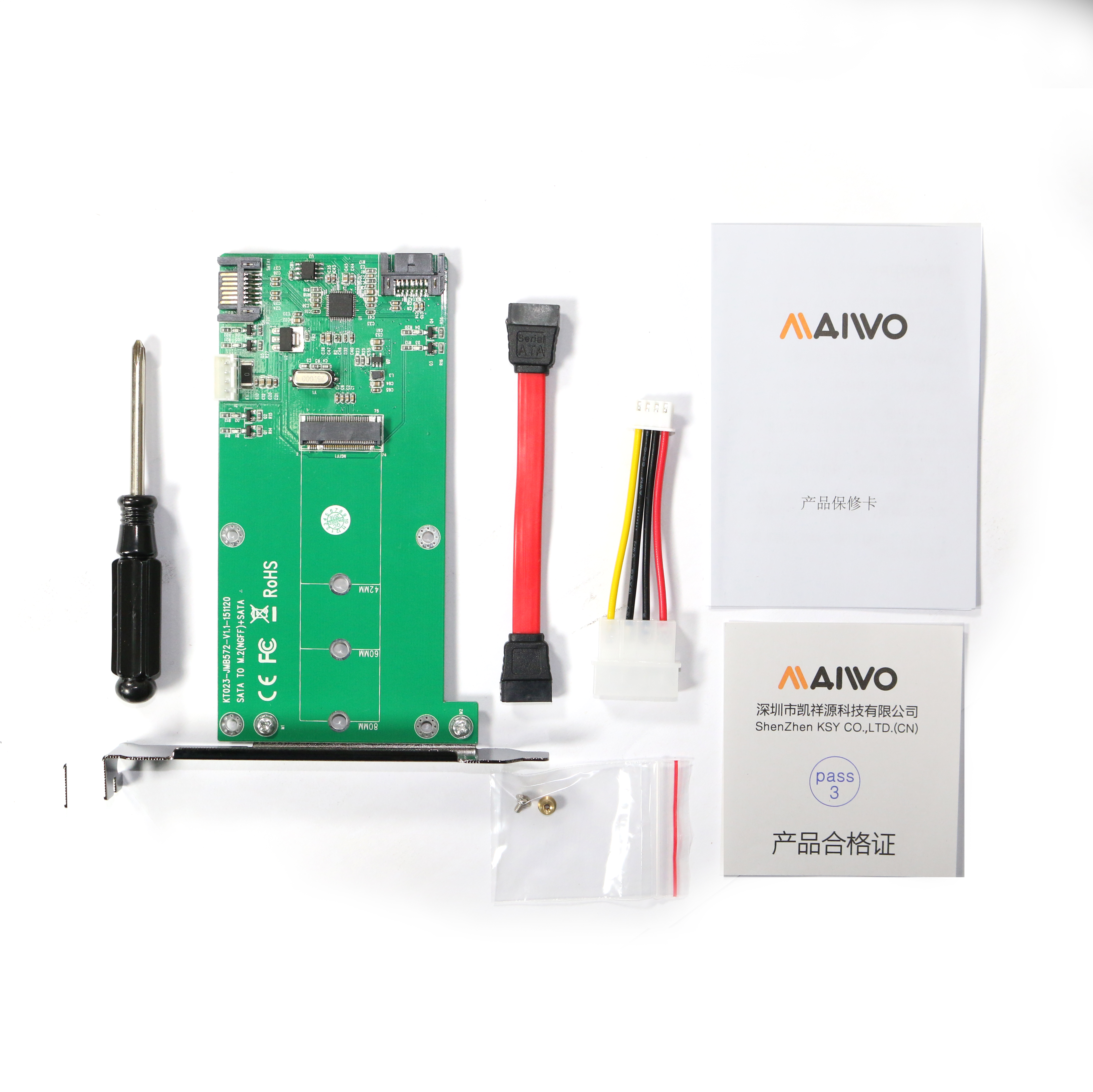 KT023A SATA TO M.2 & SATA Card