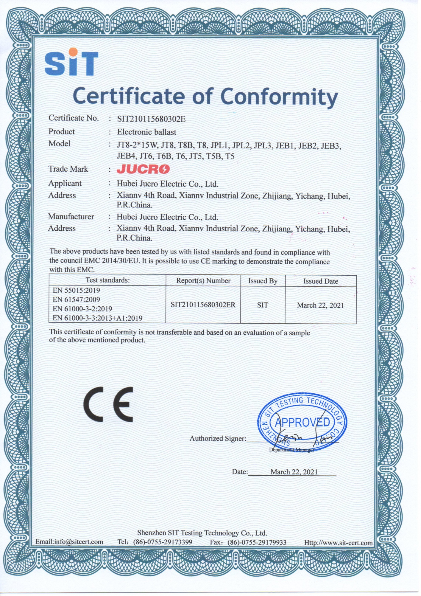 CE-Electronic Ballast 1