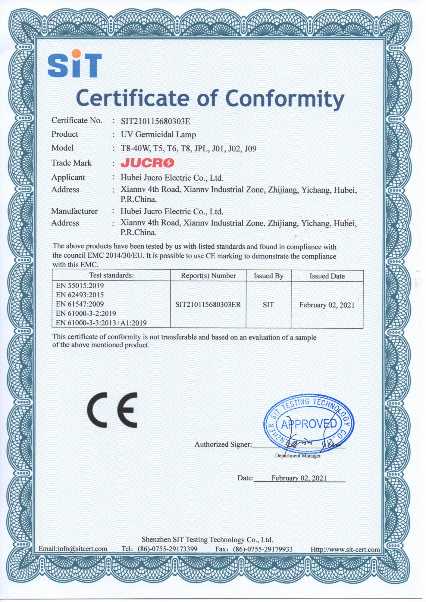 CE-UV Germicidal Lamp 1